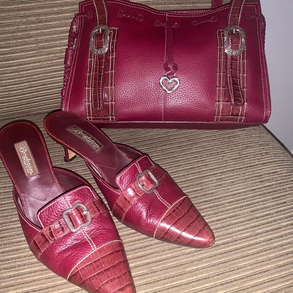 Wine color leather Brighton Handbag - Picture 8 of 8